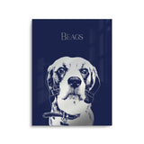 Personalized Pet Silver Foil Portrait Prints