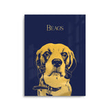 Personalized Pet Gold Foil Portrait Prints