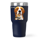 Personalized Dog Ringneck Travel Tumbler 30oz