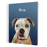 Personalized Pet Portrait Canvas - Gradient