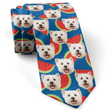 Personalized Pet Face Necktie - Watermelon