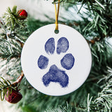 Personalized Pet Memorial Ornament - Paw Print