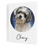 Personalized Framed Pet Portrait Canvas - Watercolor Style