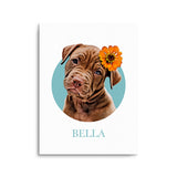 Personalized Pet Portrait Prints - Color Circle