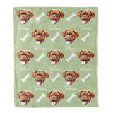 Personalized Pet Face Throw Blanket