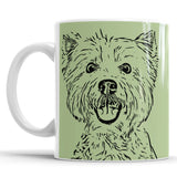 Personalized Minimalistic Pet Portrait Mug