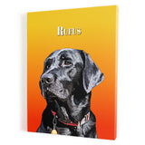 Personalized Pet Portrait Canvas - Gradient