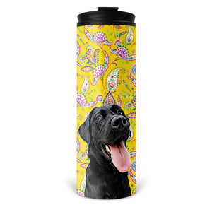 Personalized Pet Skinny Tumbler 16oz - Paisley