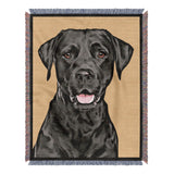 Personalized Pet Portrait Woven Blanket