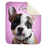 Personalized Pet Sherpa Blanket