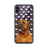 Personalized Pet iPhone Case with Heart Pattern