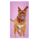 Personalized Dog Portrait Beach Towel