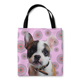 Personalized Dog Tote Bag - Mandala Design