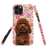 Personalized Dog iPhone Case - Donuts