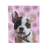 Personalized Mandala Dog Throw Blanket