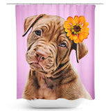 Personalized Pet Portrait Shower Curtain