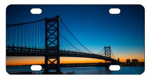 Ben Franklin Bridge Philadelphia License Plate