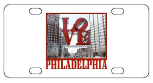 Philadelphia Love Park License Plate