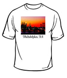 Philadelphia Skyline Sunset T-Shirt