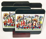 Philadelphia Collage Coaster Set