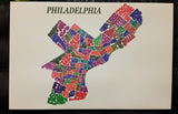 Philadelphia Map Canvas Print