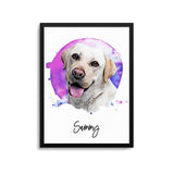 Personalized Pet Portrait - Watercolor Style