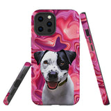 Personalized Pet iPhone Tough Case - Swirl Pattern