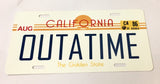 OUTATIME Back To The Future License Plate