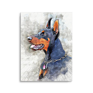 Personalized Pet Portrait Prints - Color Pencil Drawing Style