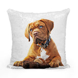 Personalized Pet Portrait Sequin Pillow