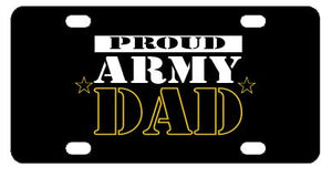 Proud Army Dad License Plate