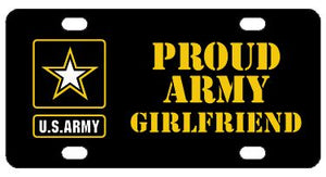 Proud Army Girlfriend License Plate