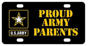 Proud Army Parents License Plate