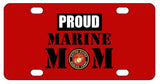 Proud Marine Mom License Plate