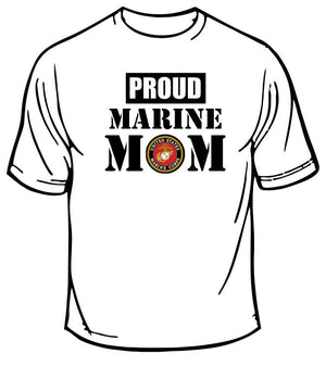 Proud Marine Mom T-Shirt