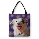 Personalized Dog Tote Bag - Mandala Design