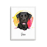 Personalized Pet Portrait - Watercolor Style