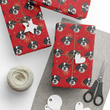 Personalized Pet Holiday Wrapping Paper - Snowflakes