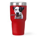 Personalized Dog Ringneck Travel Tumbler 30oz