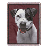 Personalized Pet Portrait Woven Blanket