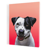 Personalized Pet Portrait Canvas - Gradient