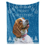 Personalized Christmas Pet Throw Blanket