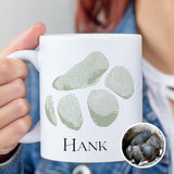 Personalized Pet Paw Print Mug