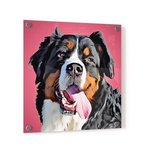 Personalized Pet Portrait Acrylic Prints - Square