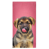 Personalized Dog Portrait Beach Towel