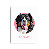 Personalized Pet Portrait Prints - Color Circle