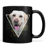 Personalized Pet Portrait Black Mug