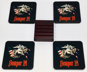 Semper Fi Coaster Set