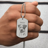 Personalized Luxury Pet Necklace - Engraved Dog Tag