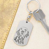 Personalized Pet Keychain - Engraved Dog Tag